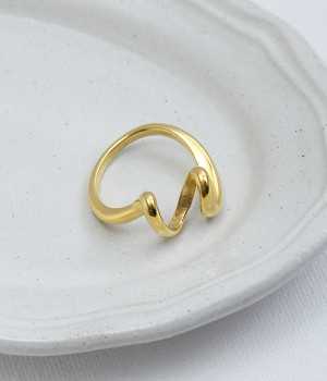 metal round リング(ゴールド-ONESIZE)