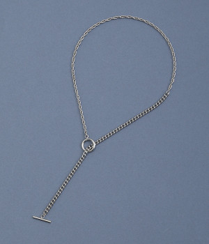 mix chain ネックレス(シルバー-ONESIZE)