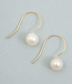 simple pearl ピアス