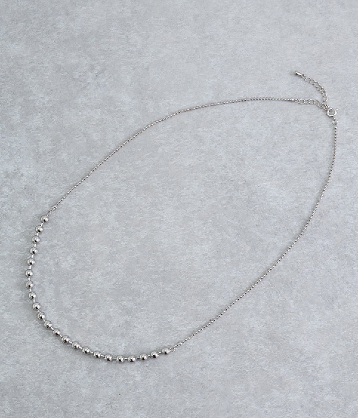 ball chain design ネックレス(シルバー-ONESIZE)