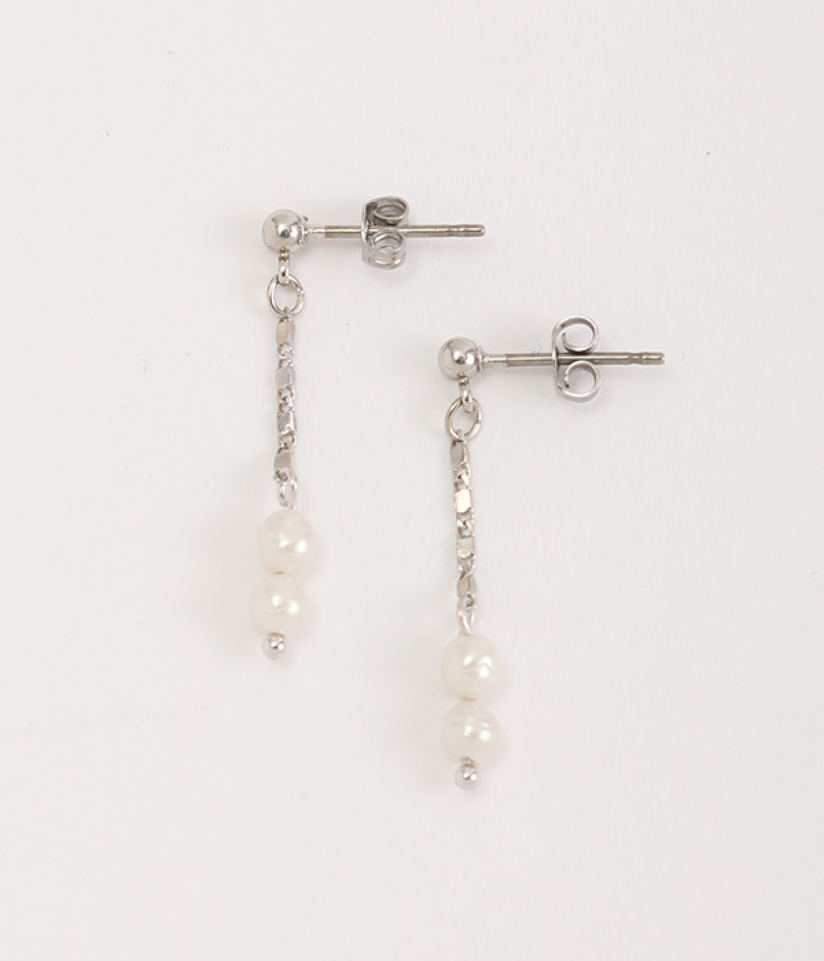 double points pearl ピアス(シルバー-ONESIZE)