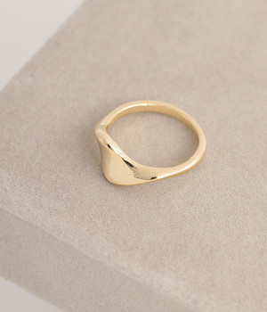 wave リング(ゴールド-ONESIZE)