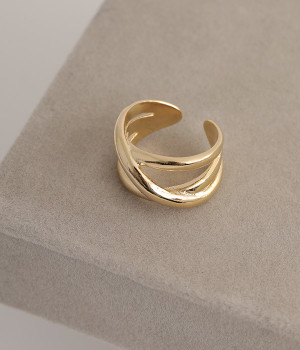 cross リング(ゴールド-ONESIZE)