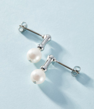 simple pearl ピアス