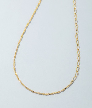 mixed chain ネックレス(ゴールド-ONESIZE)