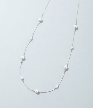 pearl×chain ネックレス