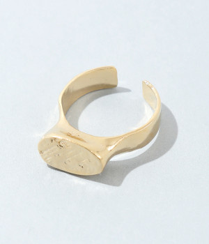 texture metal リング(ゴールド-ONESIZE)