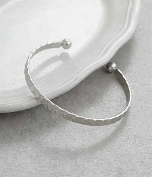 metal texture バングル(シルバー-ONESIZE)