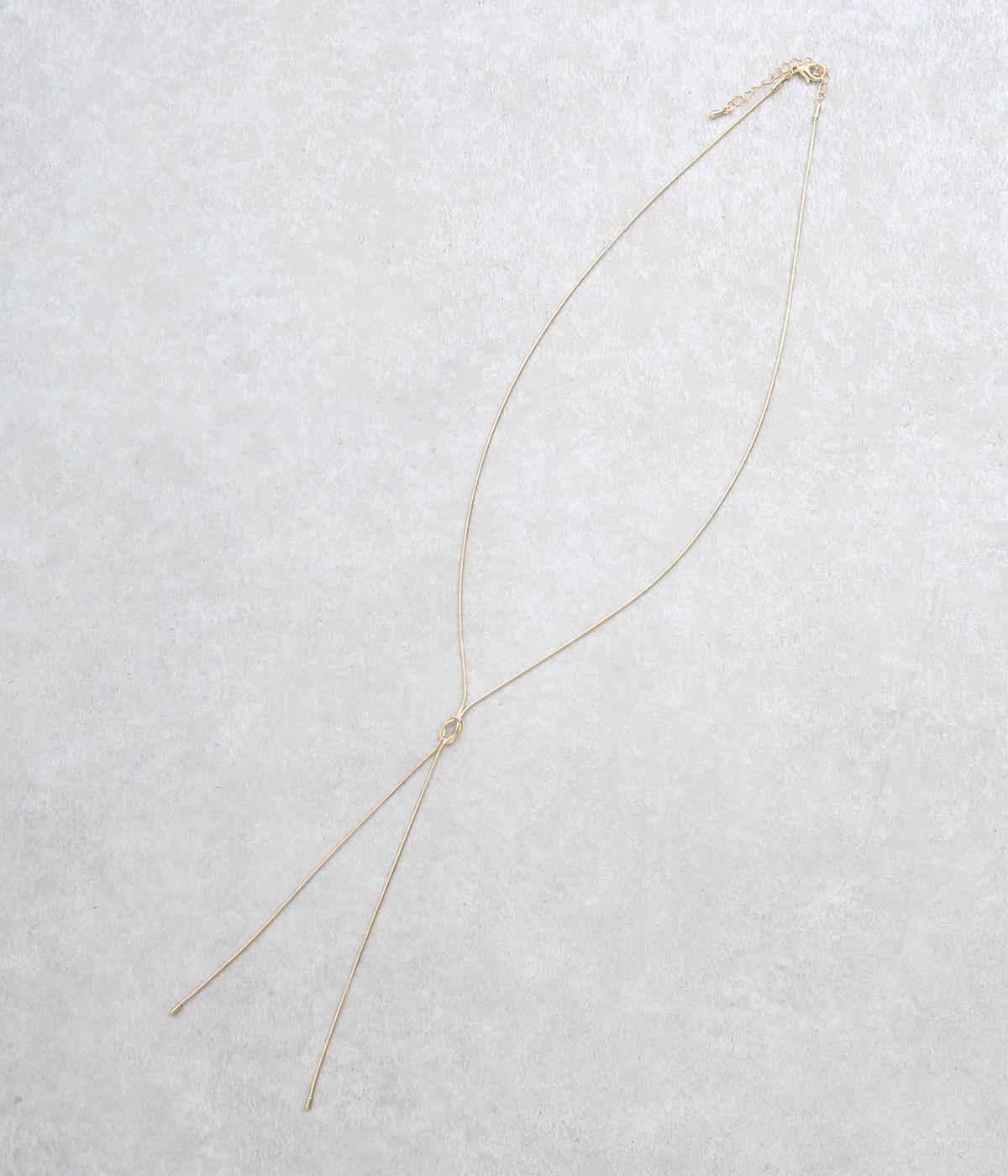 ノットネックレス(ゴールド-F)