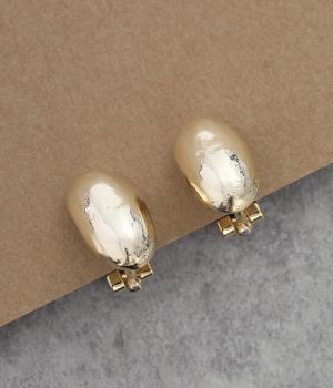 ぷっくりメタルイヤリング