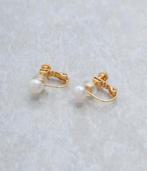 淡水パールイアリング(ゴールド-F)