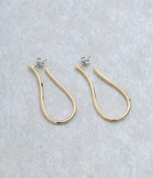 カーブラインピアス(ゴールド-F)