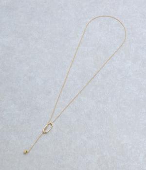 オーバルロングネックレス(ゴールド-F)