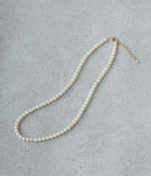 パールネックレス(ホワイト-F)