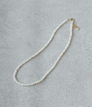 ニュアンスパールネックレス(ホワイト-F)