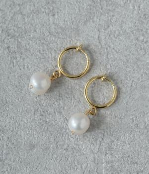 ワンドロップパール　イヤリング