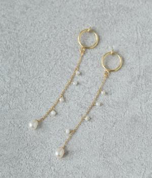 パールロング　イヤリング