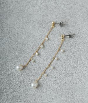 パールロング　ピアス