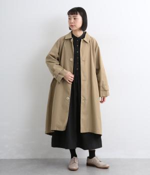 ビッグボタンステンカラーコート