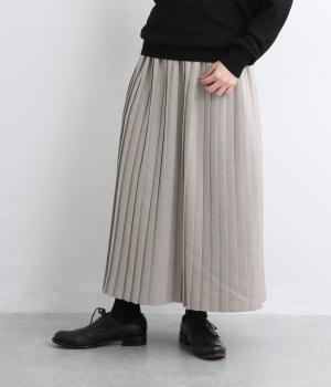 リネンライククロスプリーツスカート