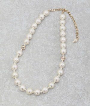 大粒パール　ネックレス