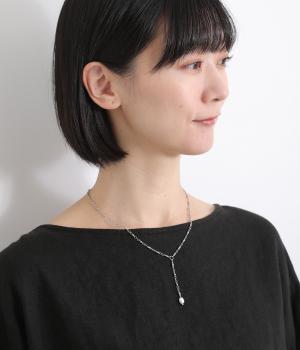 淡水パールYネックレス