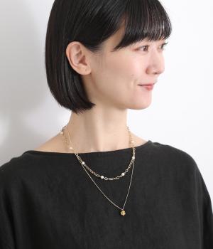 二連マットパールネックレス