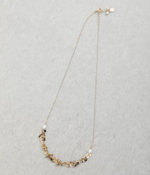 シャンデリアチェーン＆淡水パールネックレス