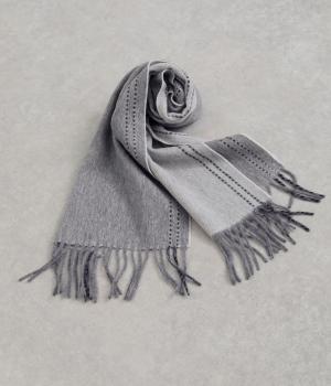 シンプルウールストール(グレー-F)