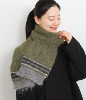 ミックスラインマフラー(グレー-F)