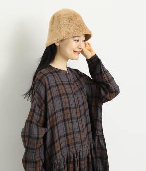 シャギーハット(ベージュ-F)