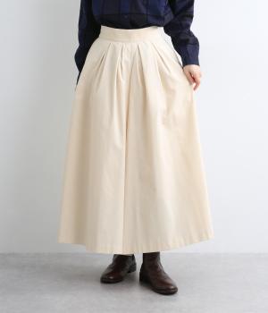 コットン細コールキュロットスカート