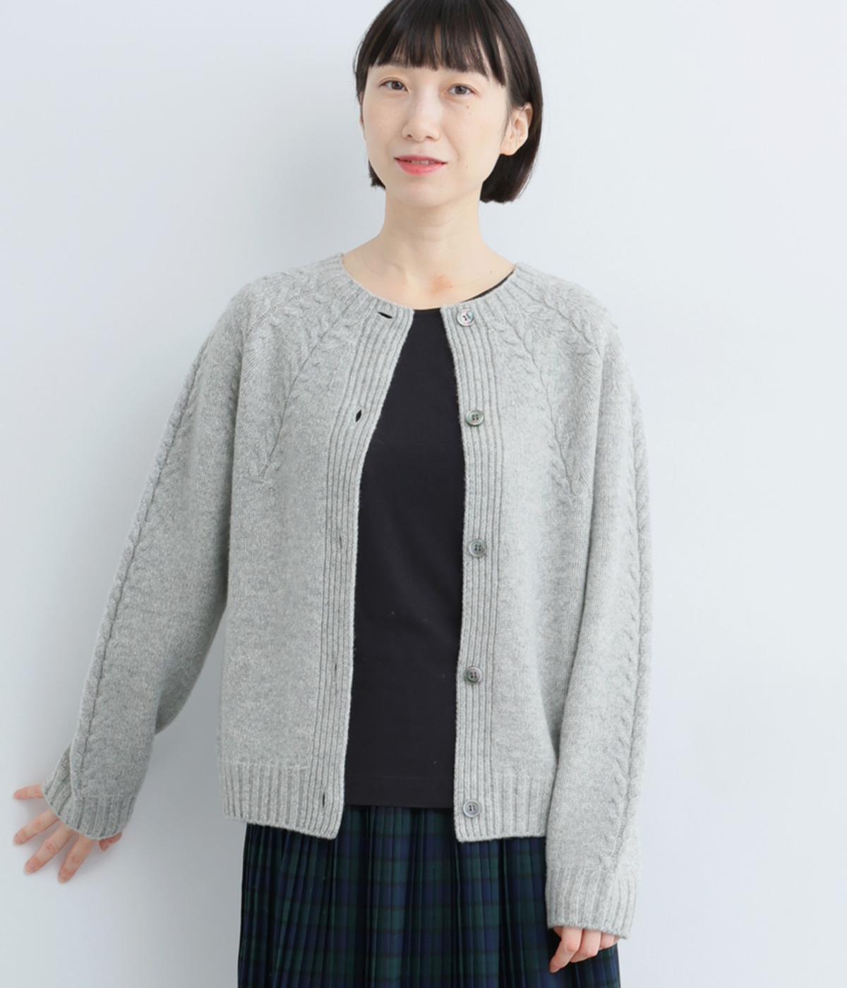 タスマニアラムウールホールガーメントカーディガン（J.sloane）の商品詳細