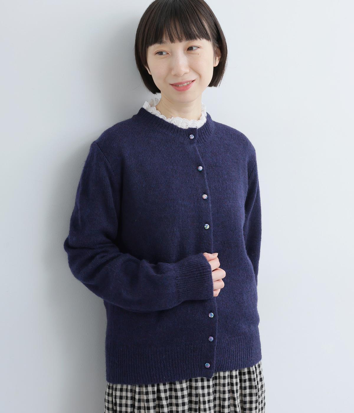 リバティくるみボタンベーシックカーディガン（J.sloane）の商品詳細