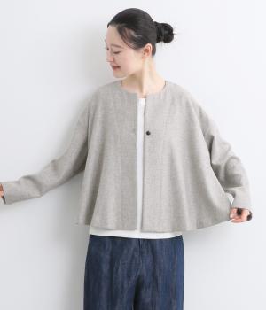 サスティナツイードフレアはおりブラウス