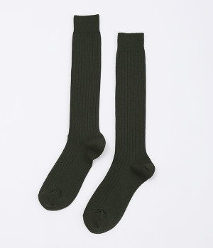メリノウールリブハイソックス