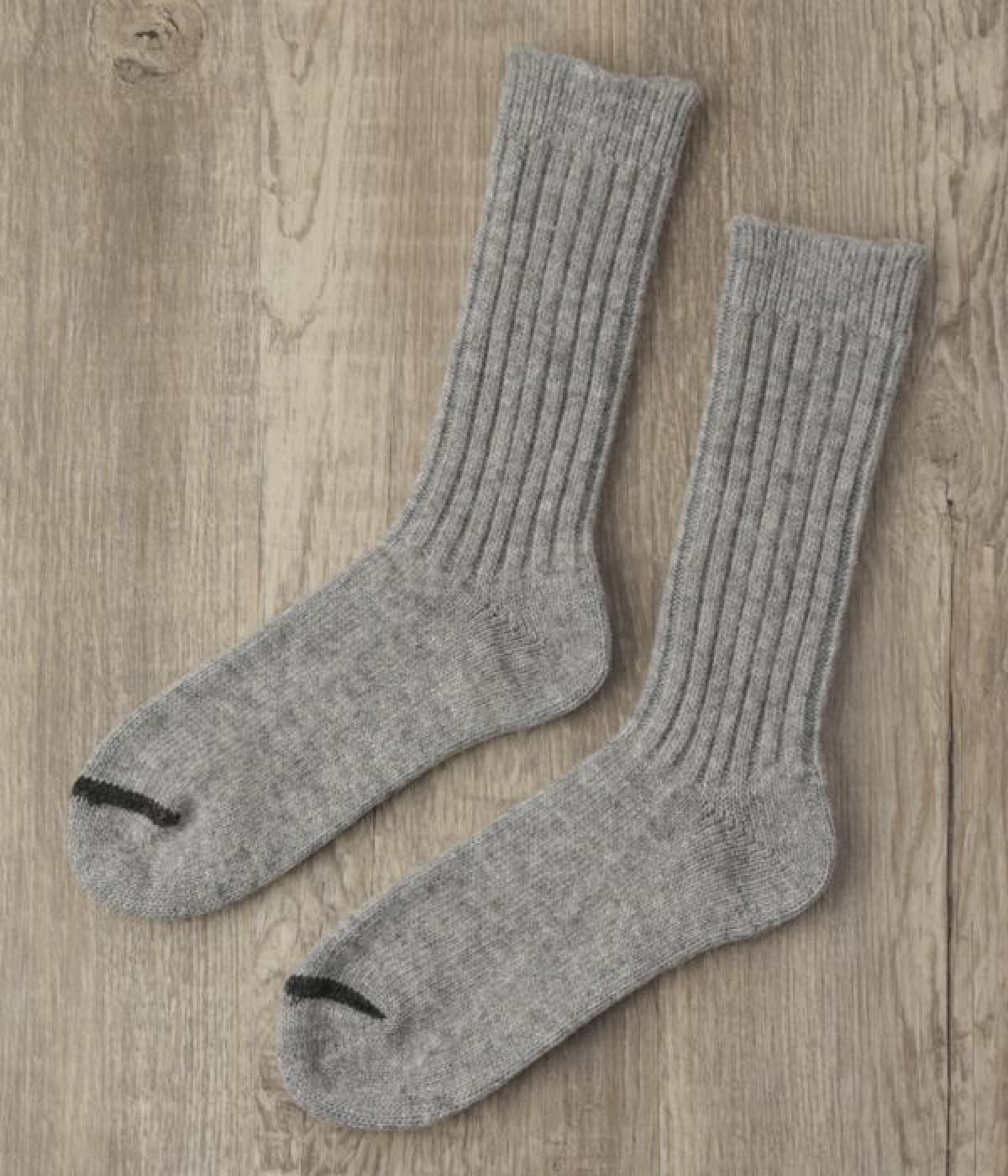 ウールリブソックス【シーズンカラー】(ライトグレー-ONESIZE)