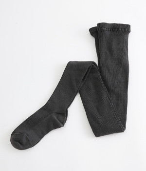 シルクコットンリブタイツ