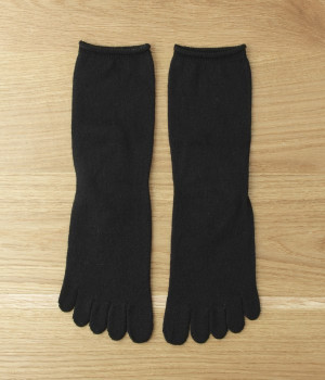 重ね履き用 ウール100％ ロークル丈 5本指ソックス