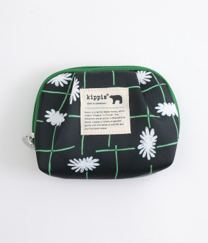 タック入りティッシュポーチ(ブラック/saleikko-ONESIZE)