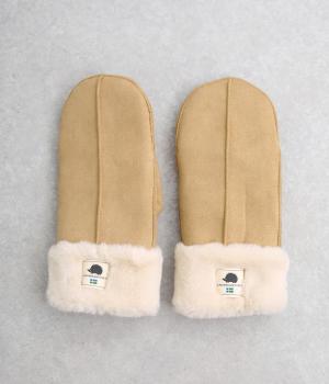 スエード調ミトン(ベージュ-F)