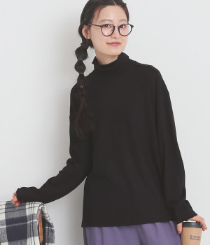 ダブルガーゼ　タートルネックプルオーバー