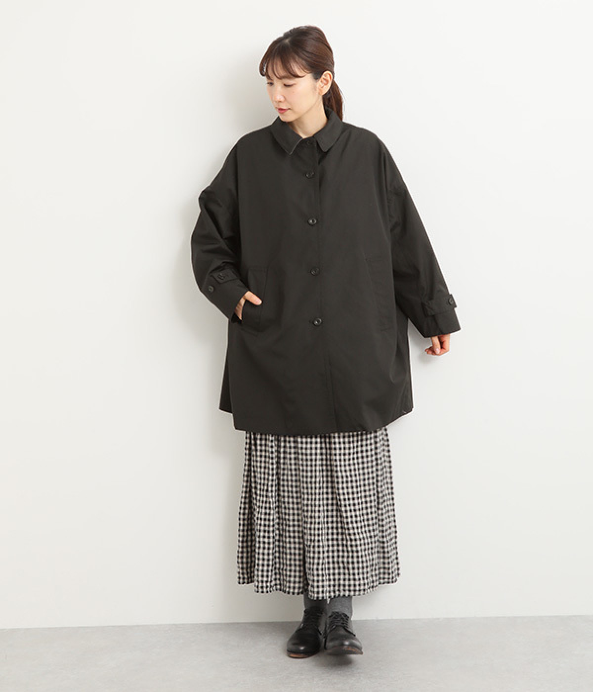 デタッチャブル 襟ライナー付きコート（conges payes ADIEU