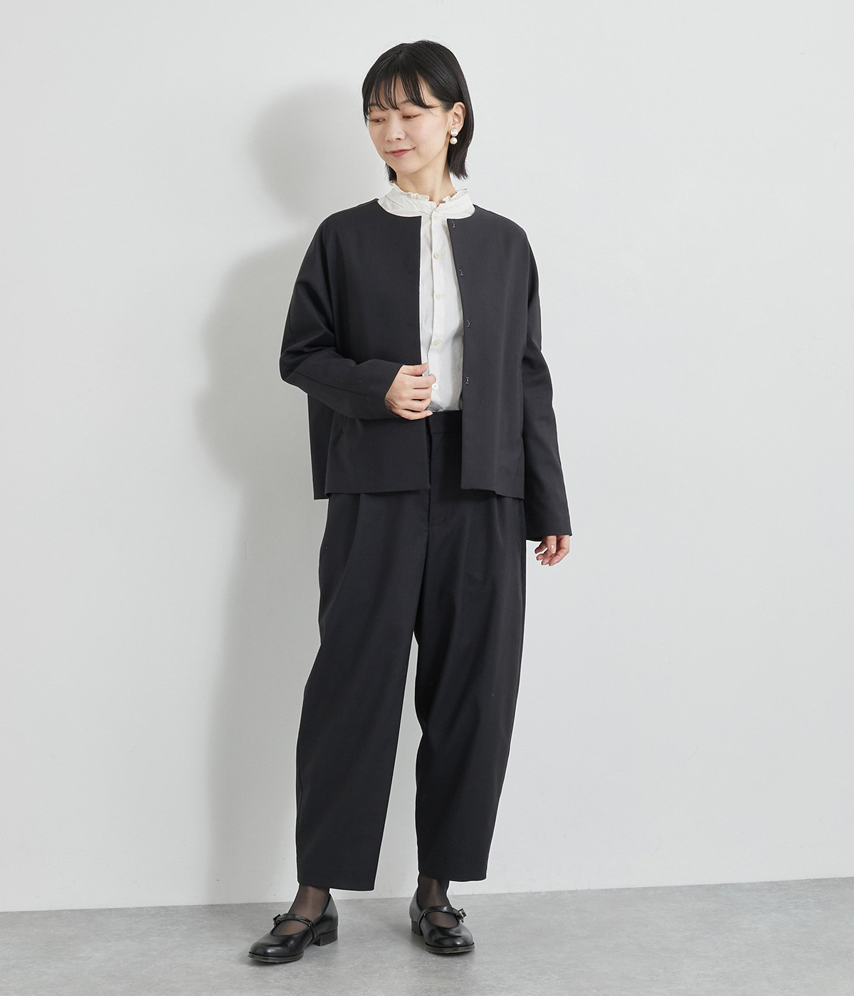 45rpm，カジュアルパンツ　コットンリネンハケメストレッチパンツ 45R】パンツ｜1977年創業、日本の服。丈夫で長持ち、気持ちの