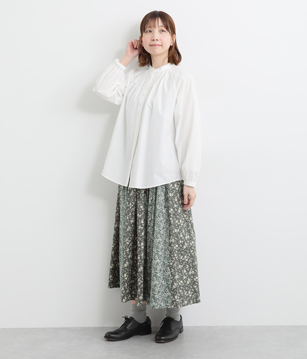 ADIEU TRISTESSE リバティプリントパッチワークスカート ADIEU TRISTESSE（アデュートリステス）の「リバティプリント