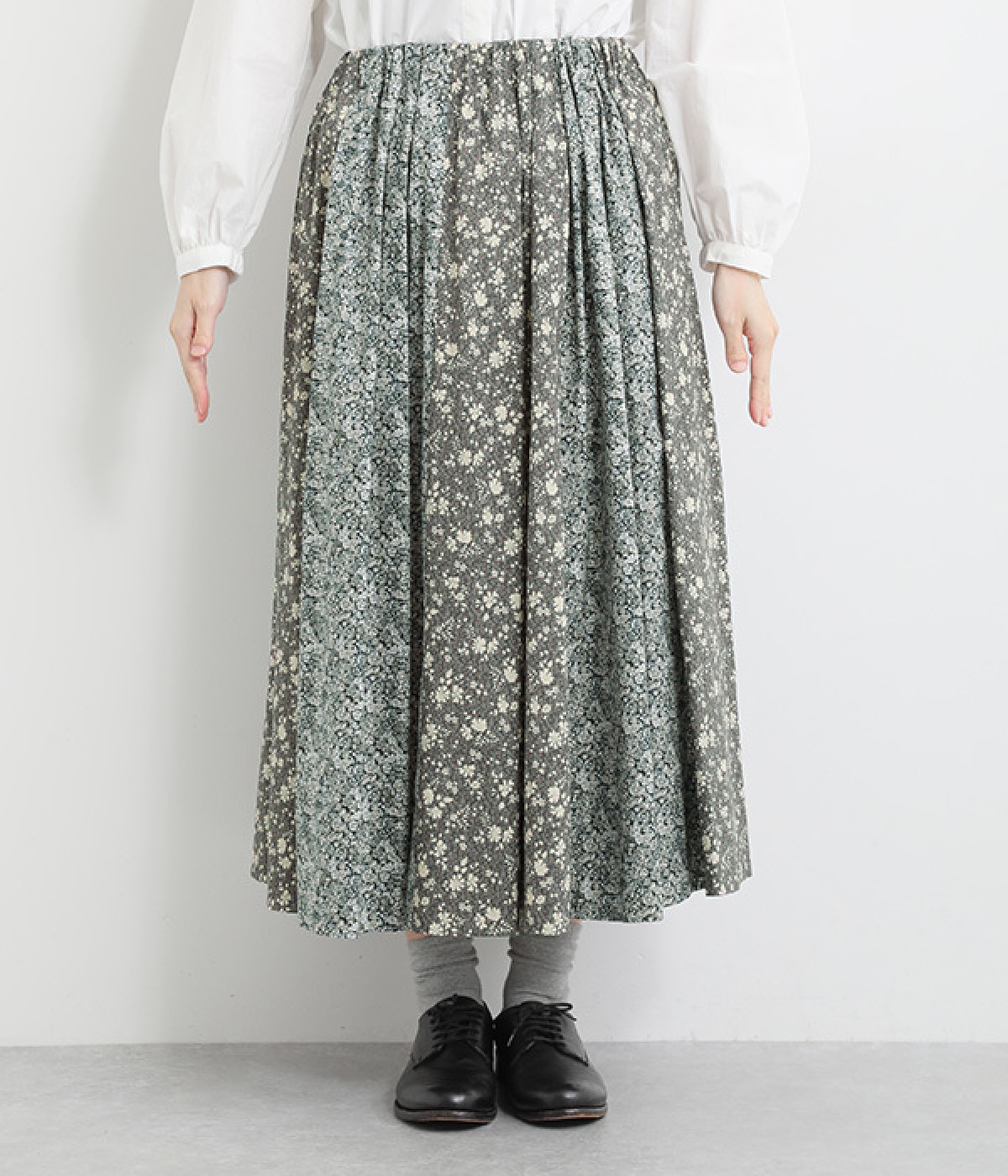 ADIEU TRISTESSE リバティプリントパッチワークスカート ADIEU TRISTESSE（アデュートリステス）の「リバティプリント