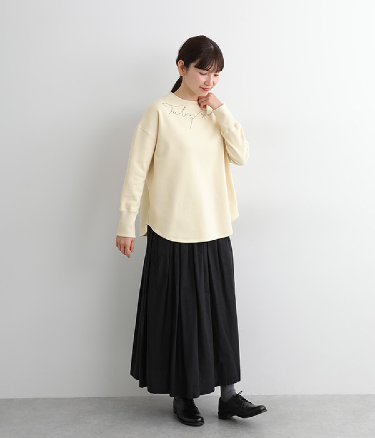 hesoさんコラボ ドローイング裏毛プルオーバー（ADIEU TRISTESSE