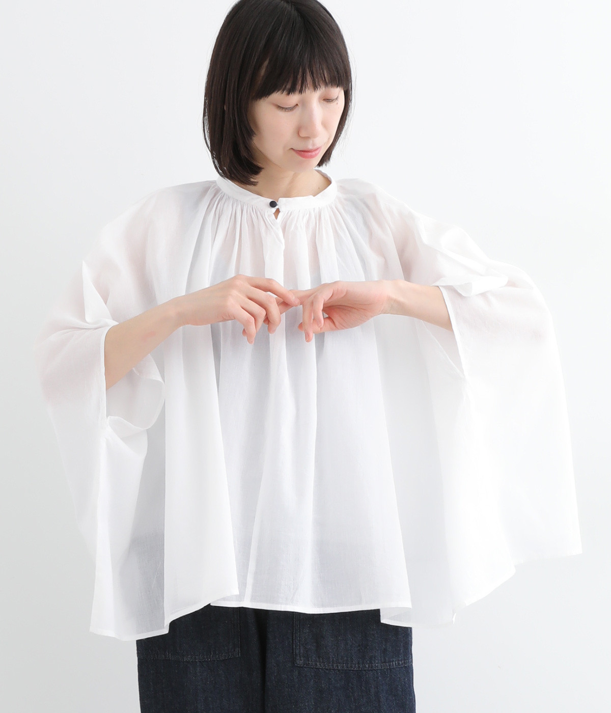 Kanocoさんコラボ ポンチョシルエットブラウス │4/25（金）10:00販売スタート│Kanocoさんコラボ ポンチョ