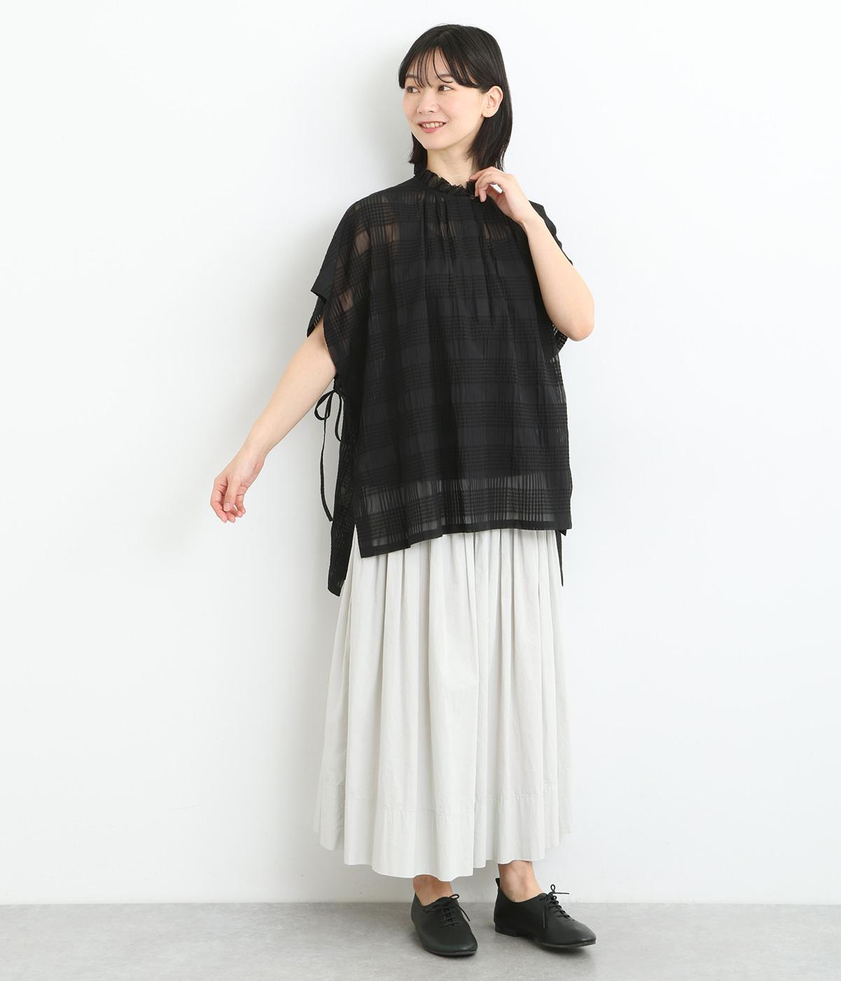シアーチェックブラウス（conges payes ADIEU TRISTESSE）の商品詳細