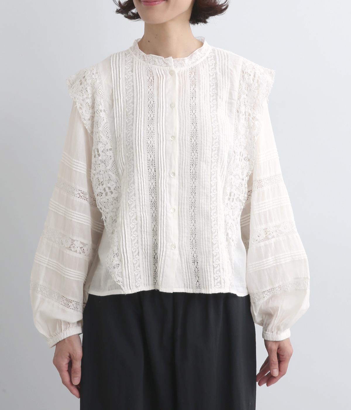 インドアンティークレース ピンタックブラウス（ADIEU TRISTESSE）の